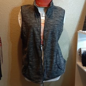 Gray vest size Large sleeveless